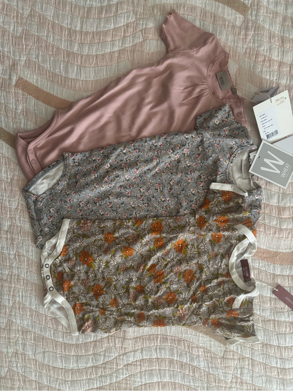 Wheat, Milkbarn Onesie Bundle NWT